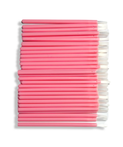 Pink disposable application brushes