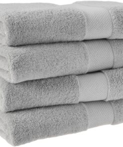 Light Grey Luxurious Cotton Spa Towels