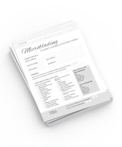 Microblading Consultation & Disclaimer cards