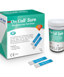 On Call Sure Glucometer Test Strips (50/Vial)
