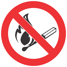 Fire and Open Fire Prohibited Safety Sign