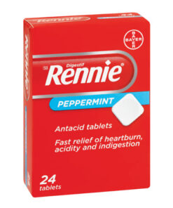 Rennie Antacid Peppermint 24 Tablets