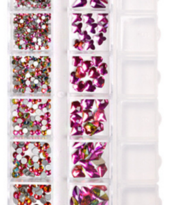 Rainbow Crystal 12 Grit Nail art Set
