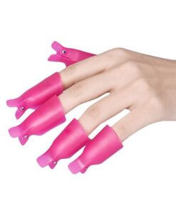 Soak-off hand and toe clips