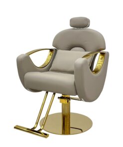 Supreme stylist & brow chair - Reclining| Beige & Gold