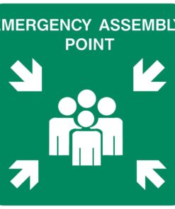 Large Emergency Assembly Point safety sign