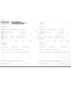 Nouveau Lashes - Lash Extensions treatment record card