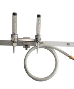 Double Oxygen Flowmeter Rail Mounted