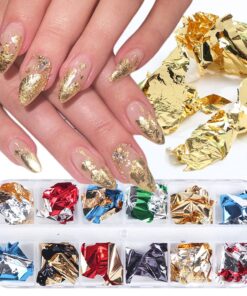 Nail Art Leaf Foil 12 design set