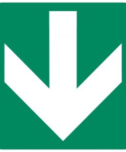 Directional Green Arrow safety sign