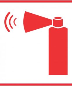 Hand Held Emergency Alarm safety sign