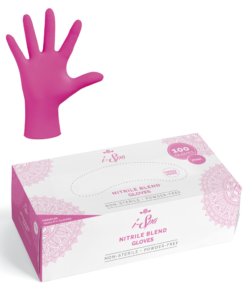 i-Spa Pink Nitrile Blend Gloves