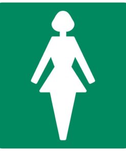 Ladies Toilet safety sign
