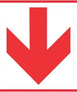 Red Arrow - Location of Fire Fighting equipment safety sign