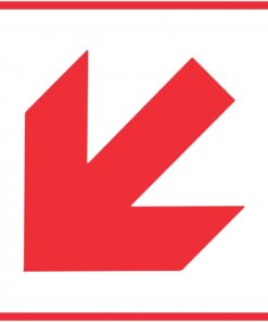 Red Arrow - Location of Fire Fighting equipment safety sign