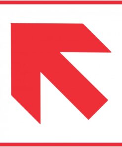 Red Arrow - Location of Fire Fighting equipment safety sign