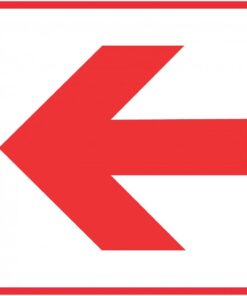 Red Arrow - Location of Fire Fighting equipment safety sign