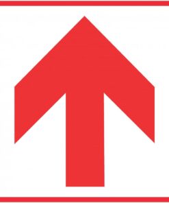 Red Arrow - Location of Fire Fighting equipment safety sign
