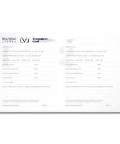 Nouveau Lashes - LVL Treatment Record cards