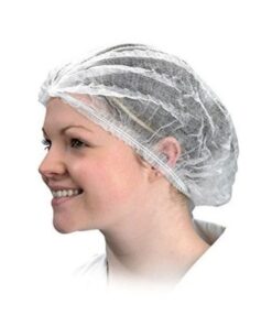 Mop caps Single Stitch  (100’s) white