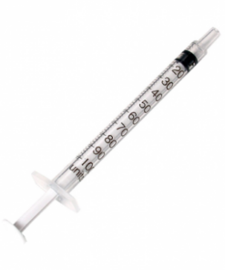 Syringe 3-Part Luerslip 1ml (100/Box)