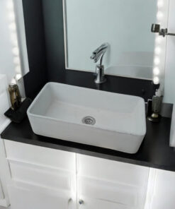 Aquatina Ivory Concrete Basin 47 X 23.5 X 12Cm
