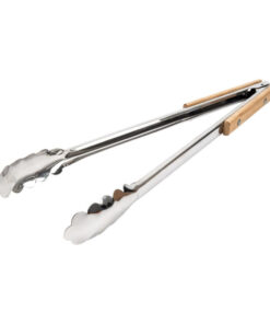 Braai Tong S/Steel & Wood 400Mm