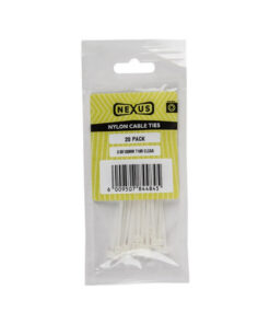 Nexus Cable Ties T18R 2.5Mmx100Mm White 100 Pack