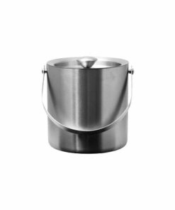 Ice Bucket - S/Steel Double Wall with Lid & Handle