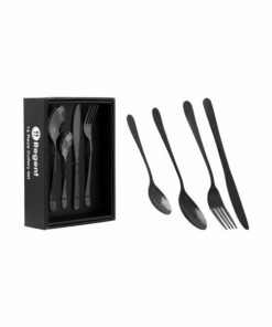 Regent - Chiswick Stainless Steel 16pc Cutlery Black