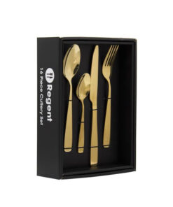 Regent - Camden Stainless Steel 16pc Cutlery Gold