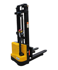 1.5T Fully Electric Stacker with Adjustable Forks Capacity 1500kg Lift Height 3300mm