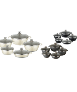 10 Piece Aluminium Pot Set - Moonrock