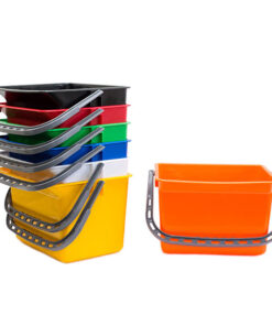 HEAVY DUTY PLASTIC BUCKET 12.5L – Black, Blue, Green, Red, White, Yellow and Orange