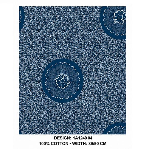 3 Cats Fabric - CW04 - Des 1-14 - Blue and White - Image 11
