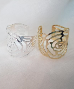 Napkin Rings - Rose Cutout