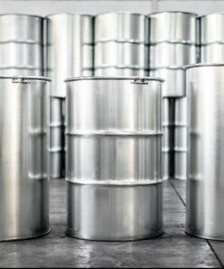 210L Open Top Galvanised Steel Drum – Heavy Duty Storage & Transport Barrel (incl. lid and clamp)