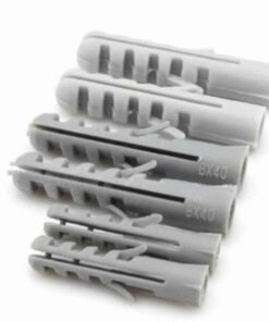 Building Fasteners Plastic Wall Plugs Grey 5mm – 14mm (Packs of 100)