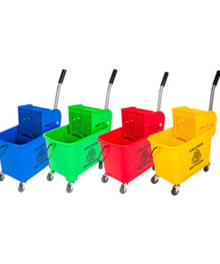 ECONO 20L BUCKET & WRINGER (Blue, Green, Red and Yellow (300g mop max)