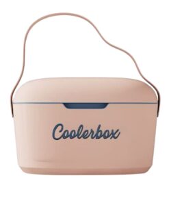 Portable Cooler Box with Leather Strap Handles - 20L