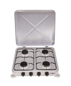 Gas Stove - 4 Burner Enamel + Lid