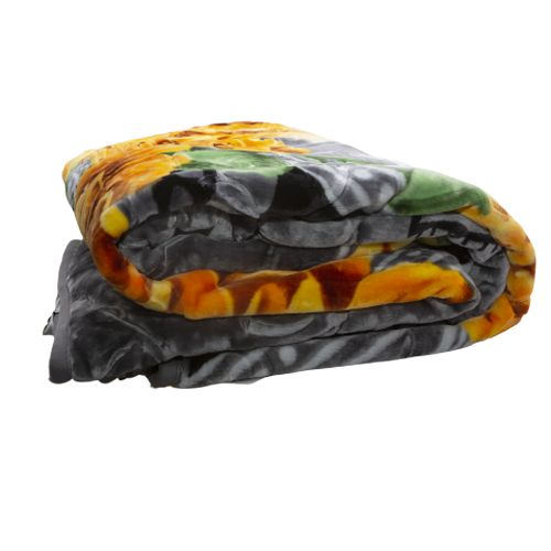 Blankets - Satin Gold 2 Ply Double Sided Print - Image 2