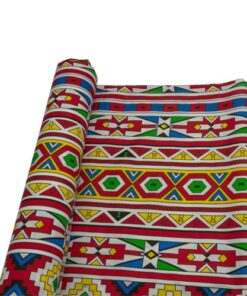 Printed Polycotton - Ndebele Design