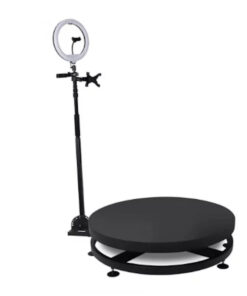 360 Photo Video Booth Electric Machine with Ring Light