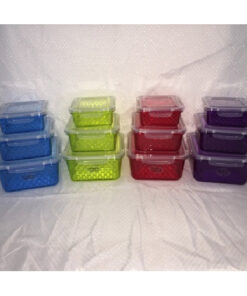 3Pcs Crystal design container set