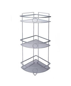 Shower Caddy - 3 Tier Shiny Grey