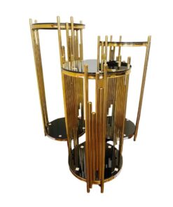 3pc Side Table Ceasar - Flower Stands Plinth Sets
