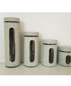 Canister Sets - 4 Pcs Marble Look