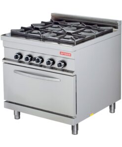 4 Burner with electric convection oven – 900 range