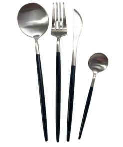 Cutlery Sets - Modern 4pc Silver